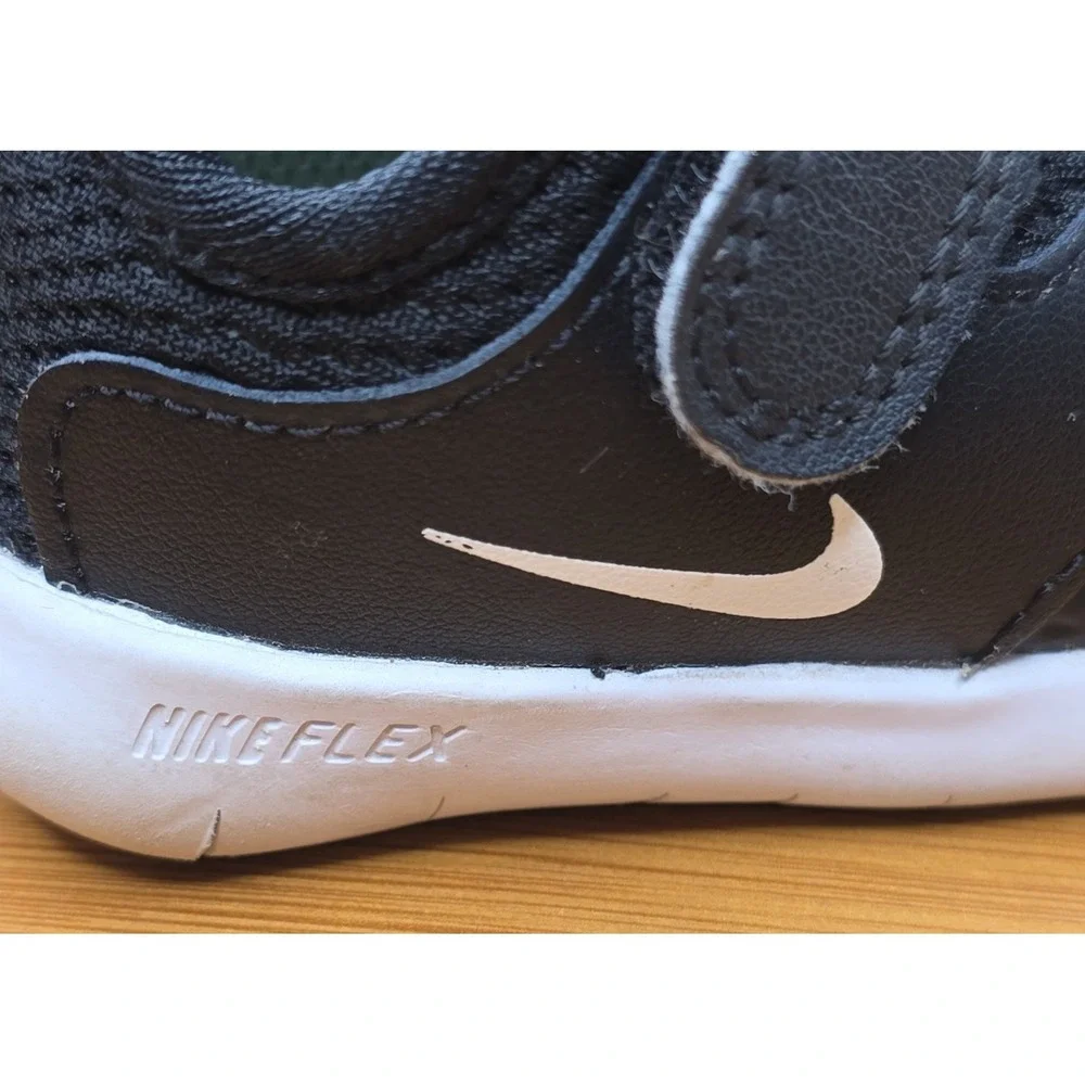 Nike Flex Contact 3 Kids Size 4C US Black/White Toddlers AR4155-001